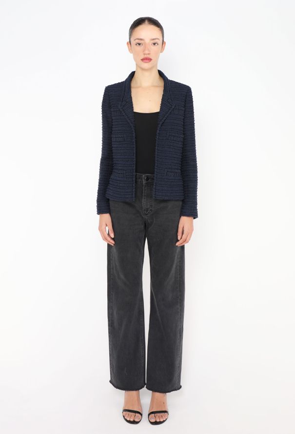 Chanel Bouclé Notched Jacket - 3 Chanel Bouclé Notched Jacket - 3