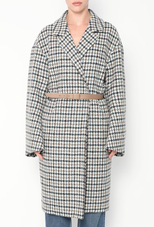 Loro Piana 2020 Belted Cashmere Houndstooth Coat - 3 Loro Piana 2020 Belted Cashmere Houndstooth Coat - 3