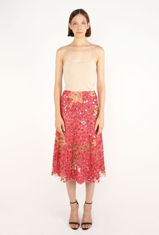 Dries Van Noten Hand-Embroidered Sequin Skirt, F/W 2000 - 4