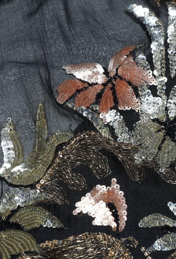Nina Ricci 1950s Couture Embroidered Gown - 7 Nina Ricci 1950s Couture Embroidered Gown - 7