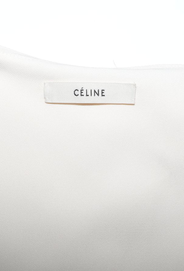 Céline Asymmetrical Silk Wrap Dress - 4 Céline Asymmetrical Silk Wrap Dress - 4