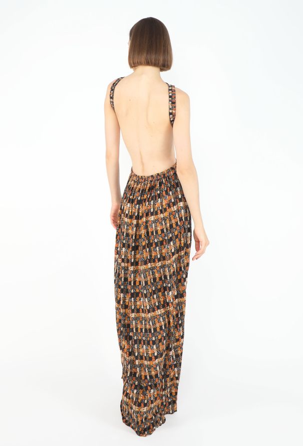 Céline COLLECTOR S/S 2017 Open-Back Basketweave Dress - 5