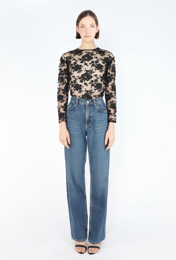 Dior Vintage Chantilly Lace Bodysuit - 5