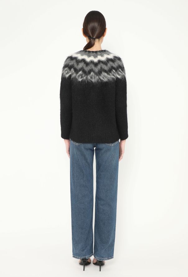 Céline 2019 Fair Isle Alpaca Cardigan - 4