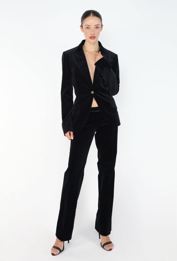 Gucci 2005 Velvet Horsebit Suit - 1