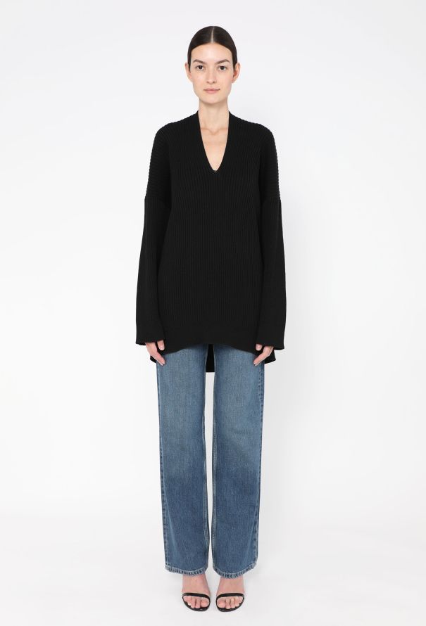 Balenciaga 2019 Oversized Ribbed Sweater - 3