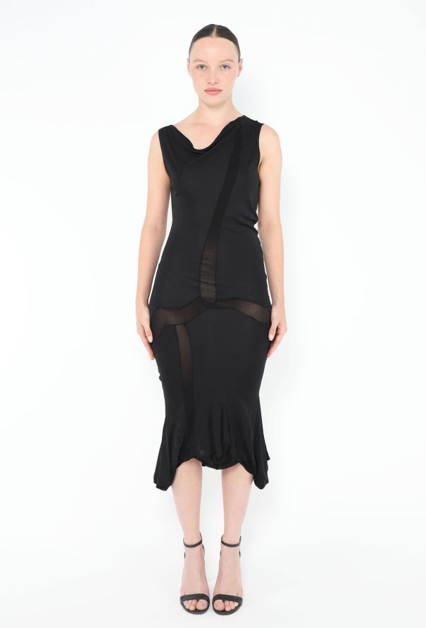 Dior 2006 Ruffled Bodycon Dress - 1