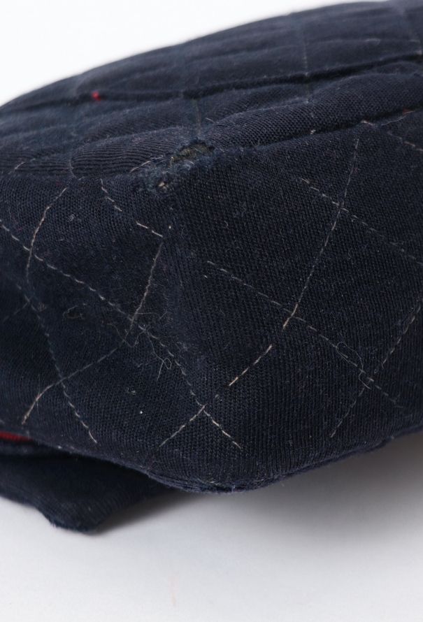 Chanel Navy Jersey 2.55 Medium Flap Bag - 10