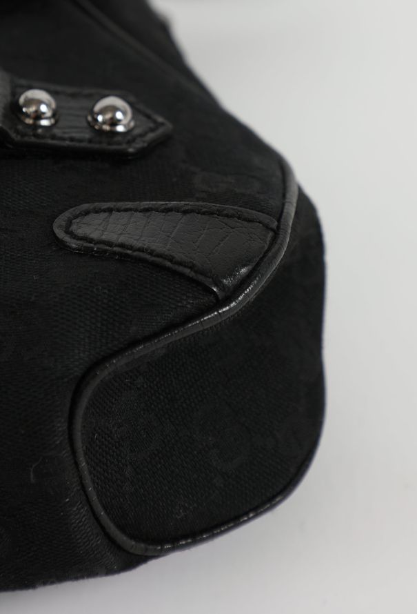 Gucci 2003 'GG' Canvas Horsebit Shoulder Bag - 7