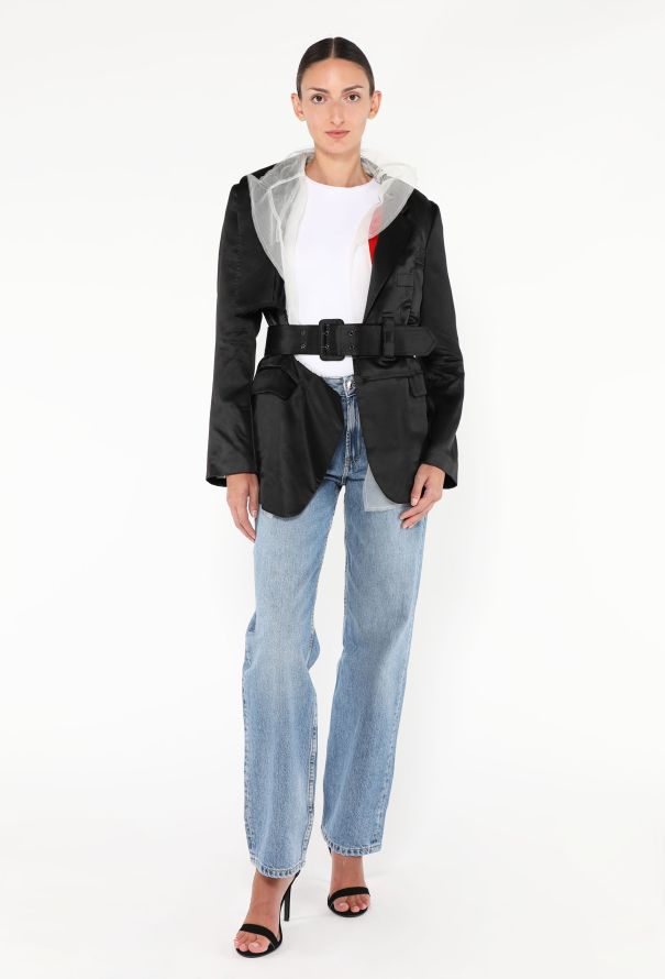 Comme des Garçons S/S 2007 Belted Nylon Sunrise Jacket - 3