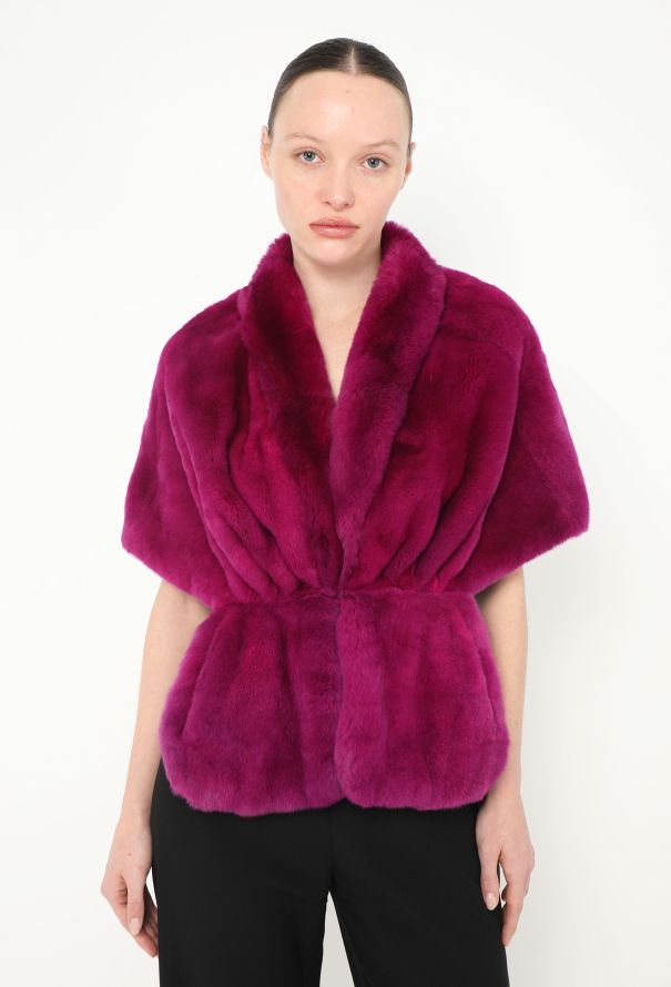 Dior 2005 Rabbit Fur Stole - 1