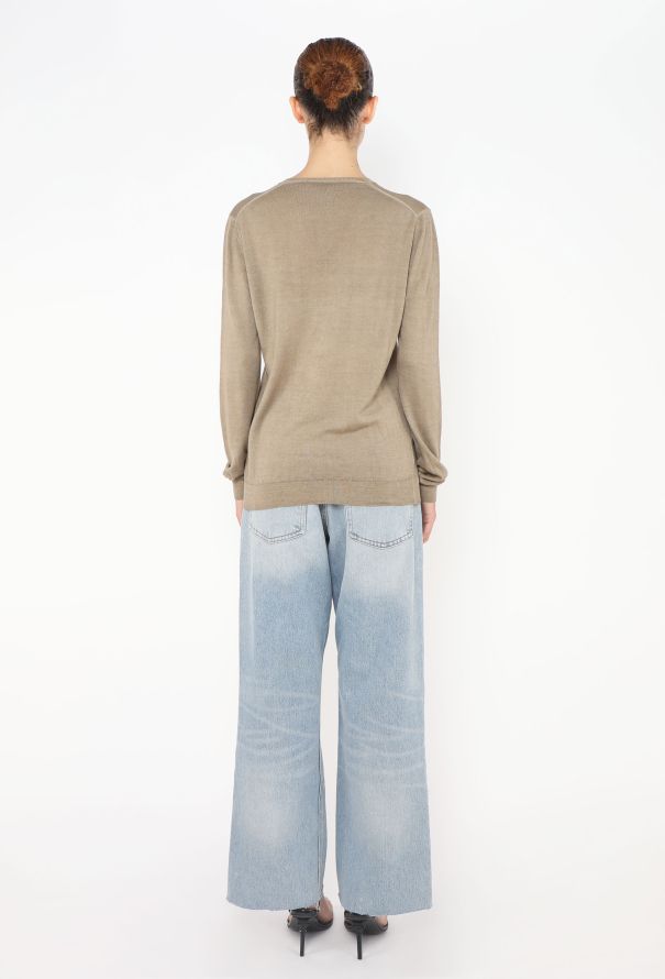 Prada Knit V-Neck Pullover - 4