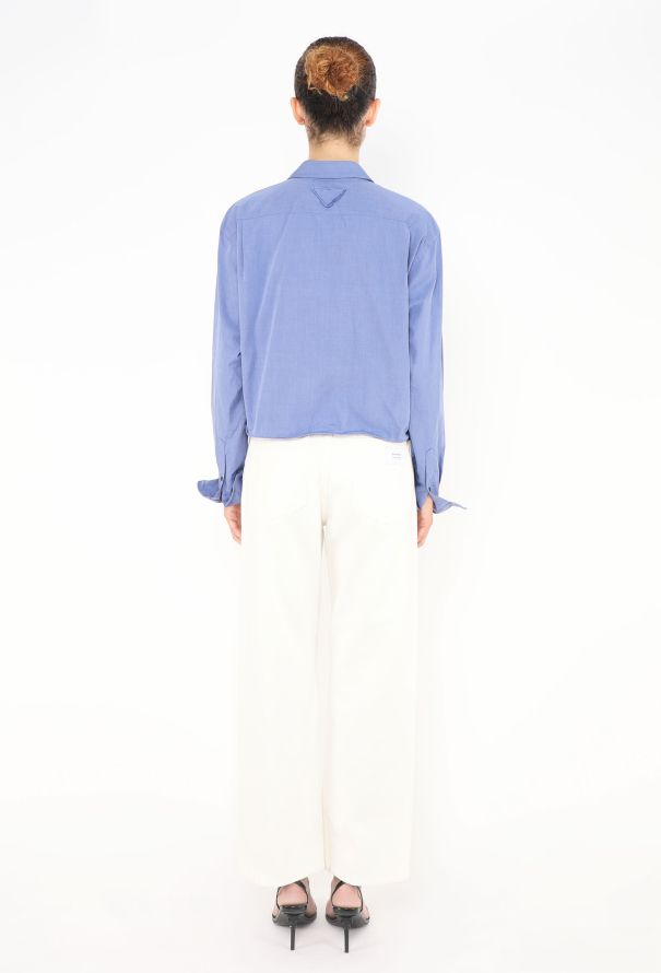 Prada S/S 2025 Wired Cropped Shirt - 5 Prada S/S 2025 Wired Cropped Shirt - 5