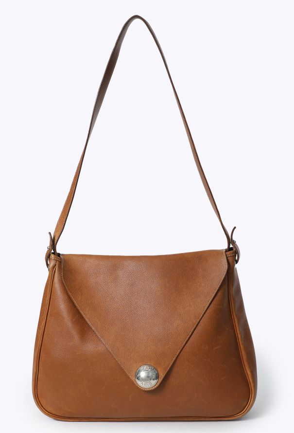 Hermès Vintage Courchevel Christine Envelope Bag - 1