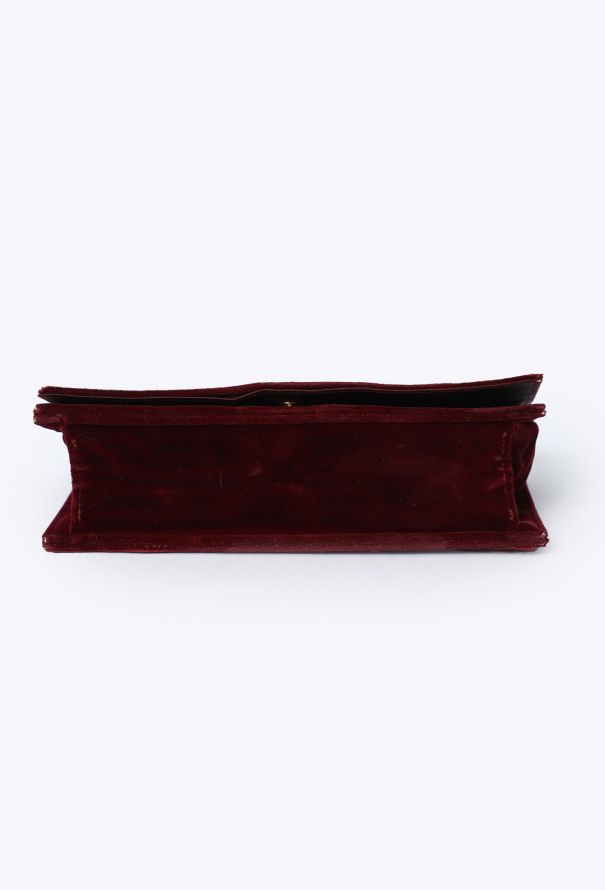 Saint Laurent Rare 1976 ‘Ballets Russes’ Silk Velour Clutch - 6