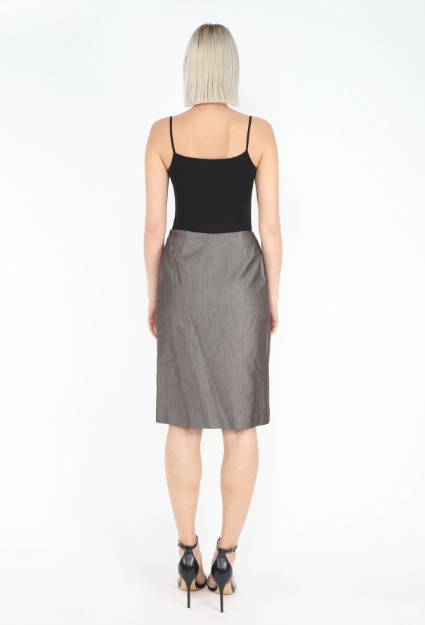 Thierry Mugler Late '90s Cinched Brass Trim Ensemble - 6