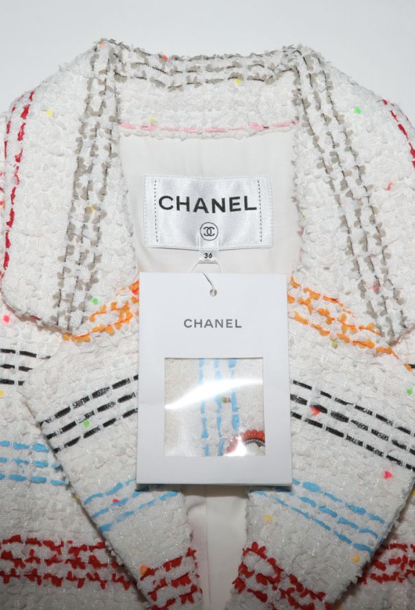 Chanel Striped Cotton Tweed Jacket, S/S 2019 - 7