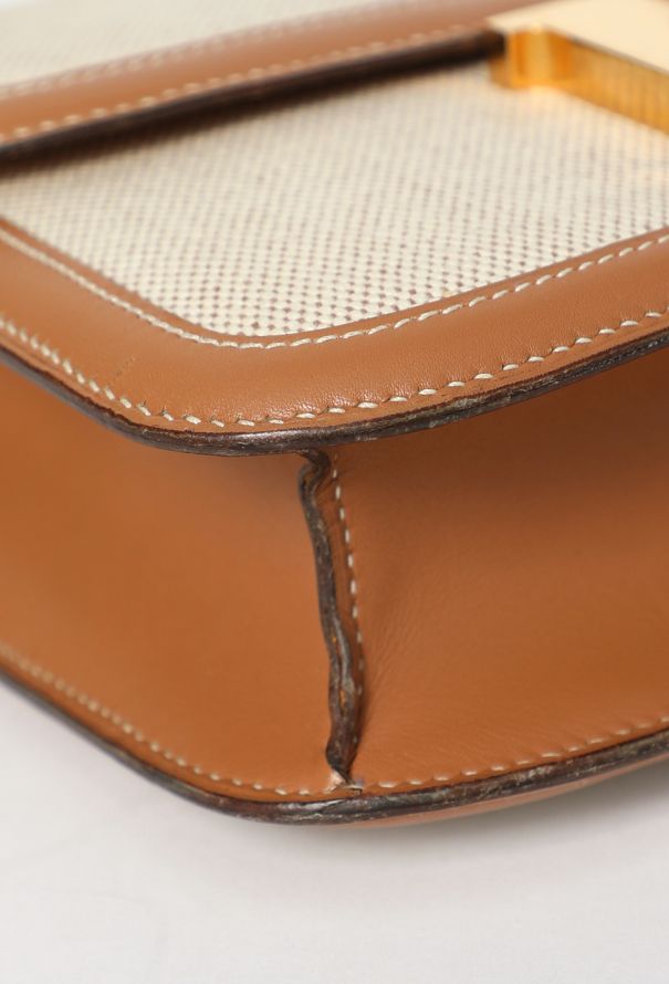 Hermès Vintage Toile & Gold Box Constance 23 - 8