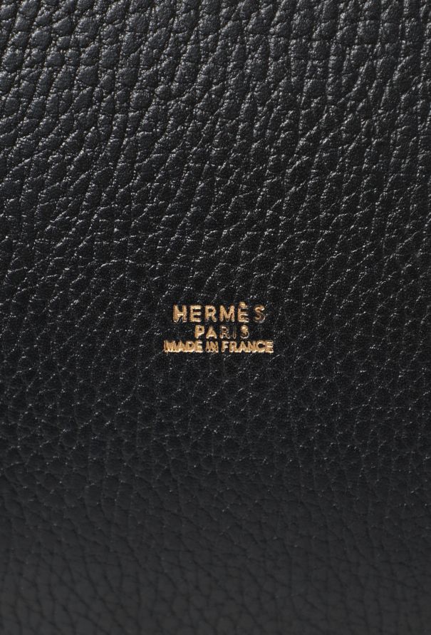 Hermès '90s Black Ardennes Market Bag - 12