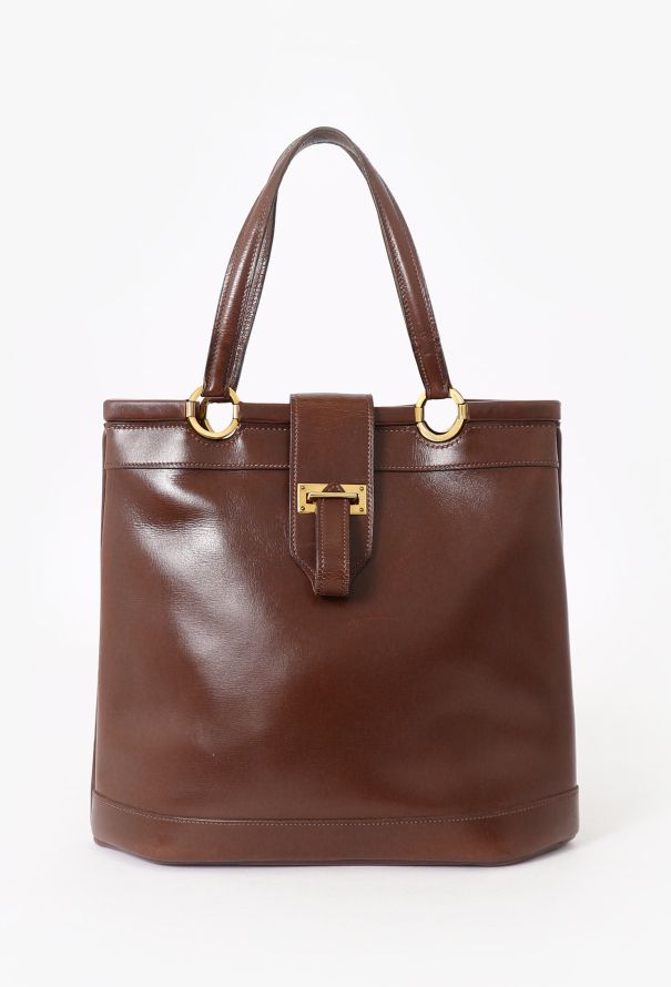 Hermès Brown Box Berry Tote Bag - 1