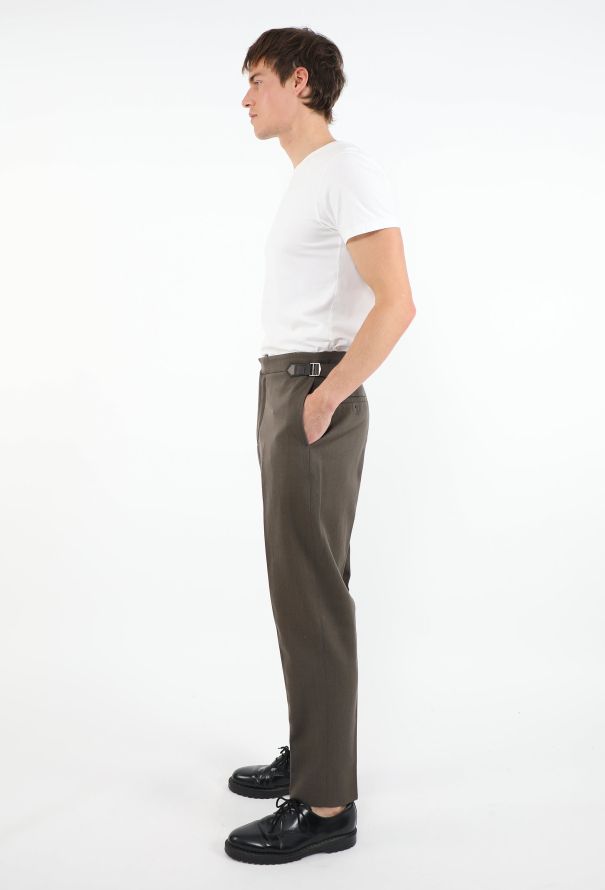 Hermès Buckled Twill Trousers - 1