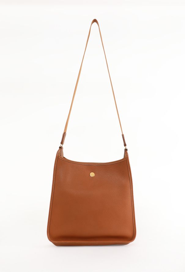 Hermès Vintage Gold Courchevel Vespa MM Bag - 4