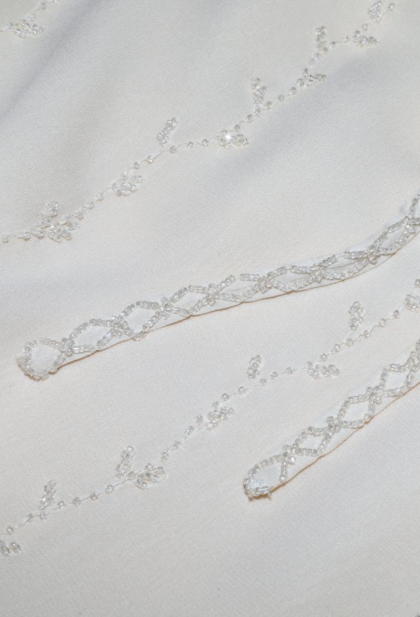 Alberta Feretti '90s Hand-Embroidered Slip Dress - 7