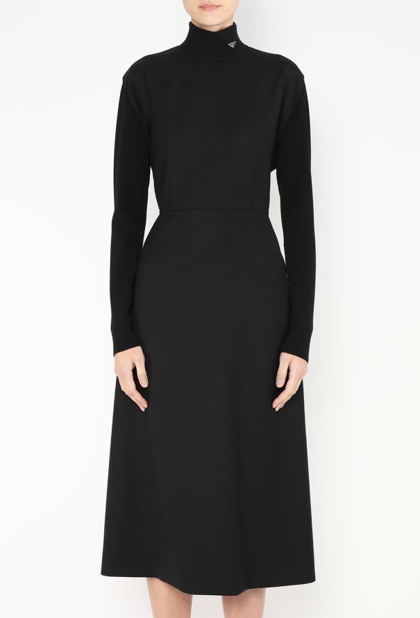 Prada 2022 Turtleneck A-Line Dress - 3