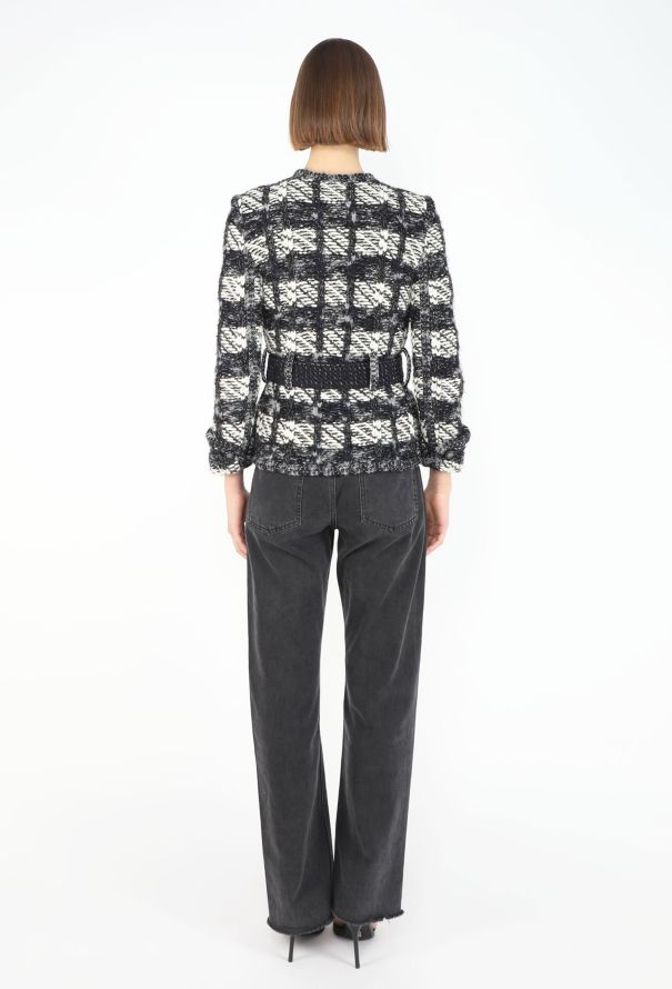 Chanel Belted Tweed 'CC' Cardigan - 8