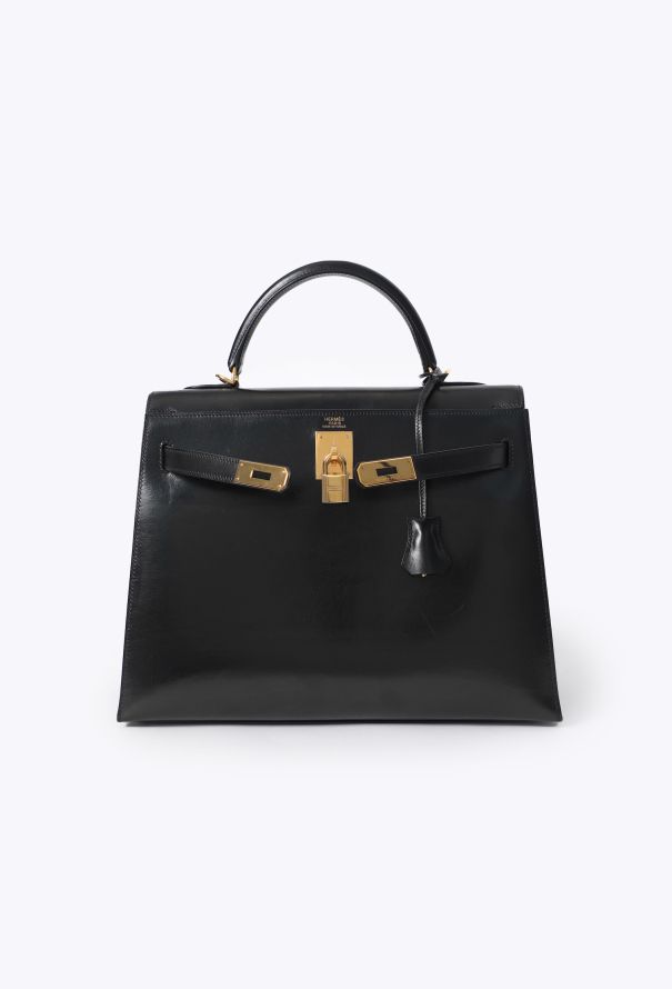 Hermès Vintage Black Box Kelly Sellier 32 - 5