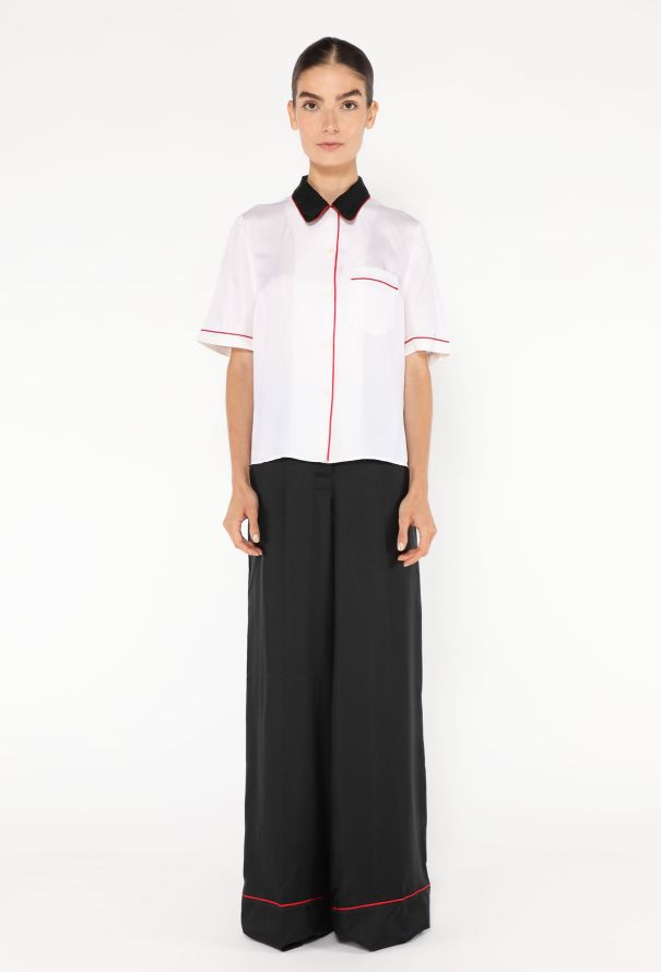 Prada 2016 Silk Wide-Leg Pajama Ensemble - 3