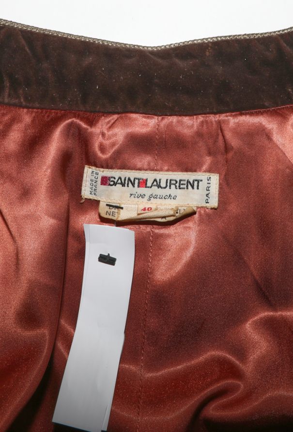 Saint Laurent 'Ballets Russes' Velvet Lamé Jacket, F/W 1976 - 8