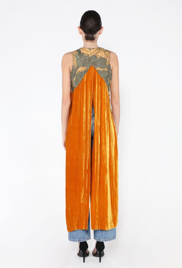 Romeo Gigli COLLECTOR '90s Silk Embroidered Velvet Tunic - 4