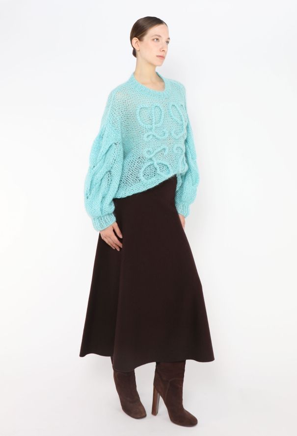 Loewe 2022 Mohair Anagram Sweater - 2