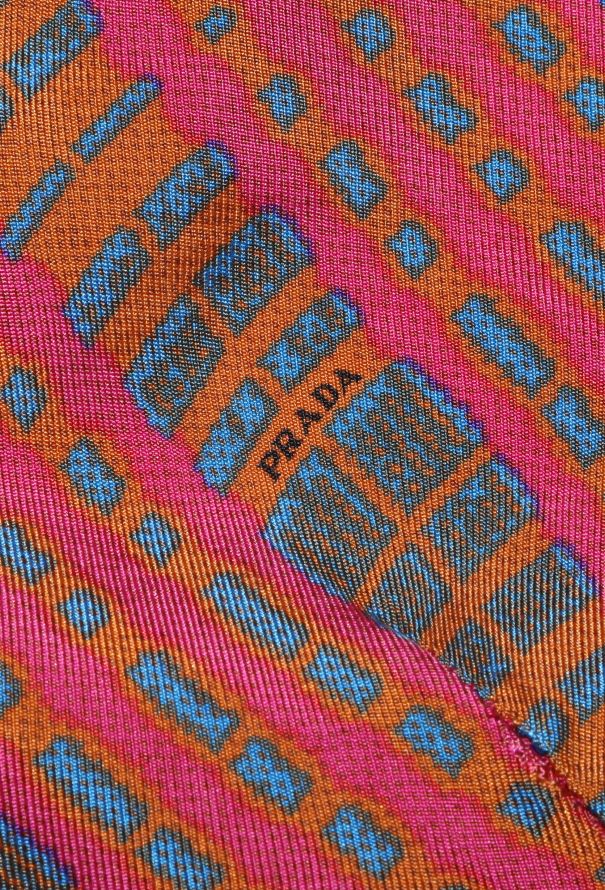 Prada Geometric Printed Silk Shirt - 7