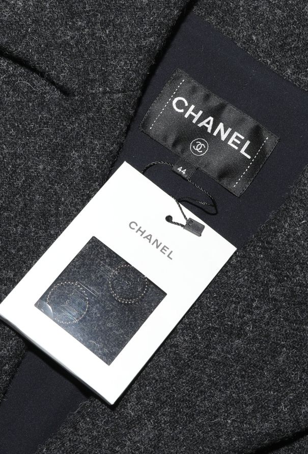 Chanel 2016 Felted 'CC' Pocket Jacket - 6