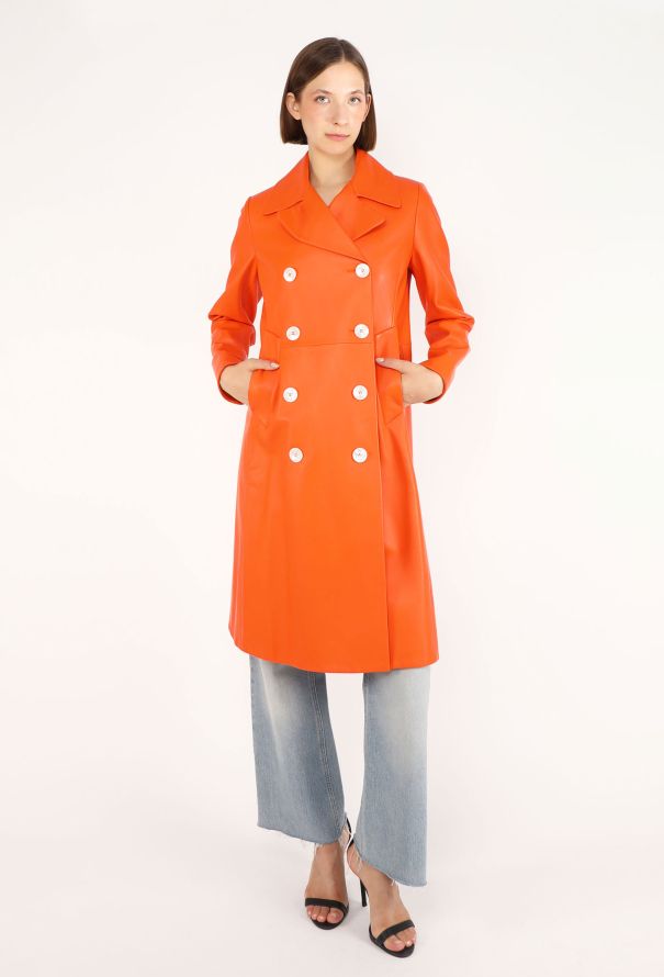 Prada Lambskin Leather Coat, S/S 2020 - 6