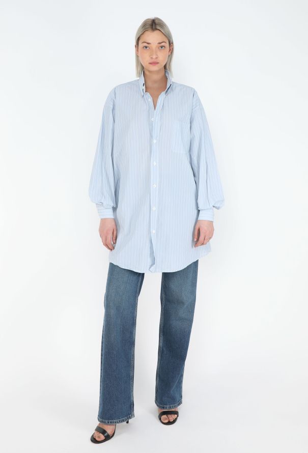 Maison Margiela Oversized Pinstripe Shirt - 1
