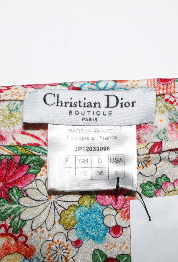 Dior 2002 Silk Jacquard Bias Skirt - 5