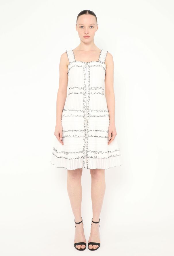 Chanel S/S 2017 Ruffled Voile Silk Dress - 1