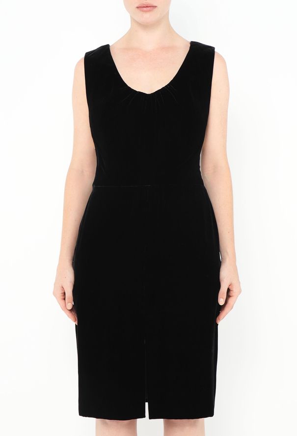 Giorgio Armani '90s Open-Back Velvet Dress - 4