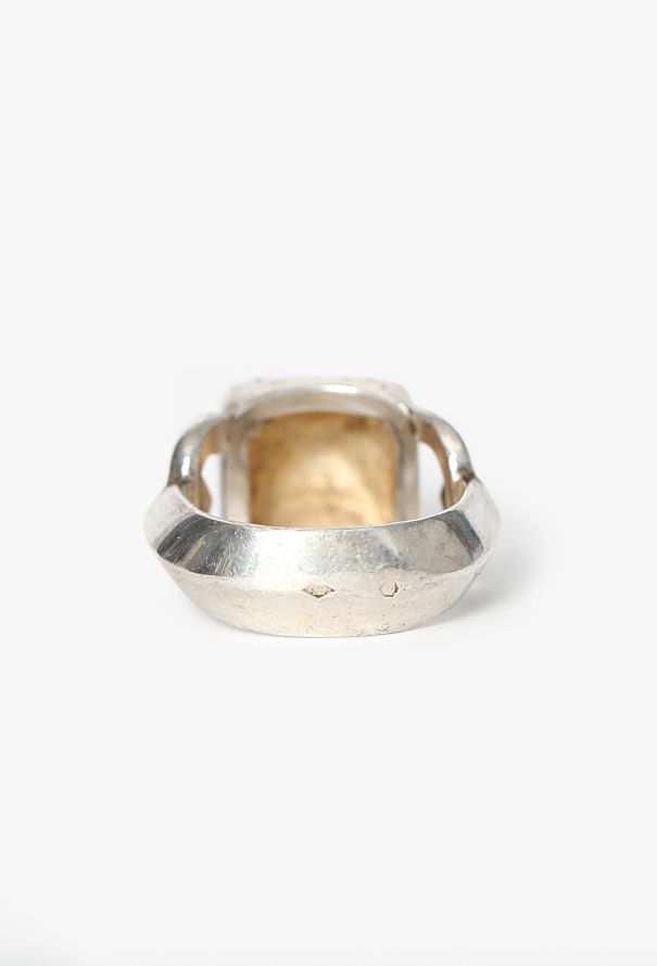 Hermès '90s Médor Sterling Silver Ring - 6