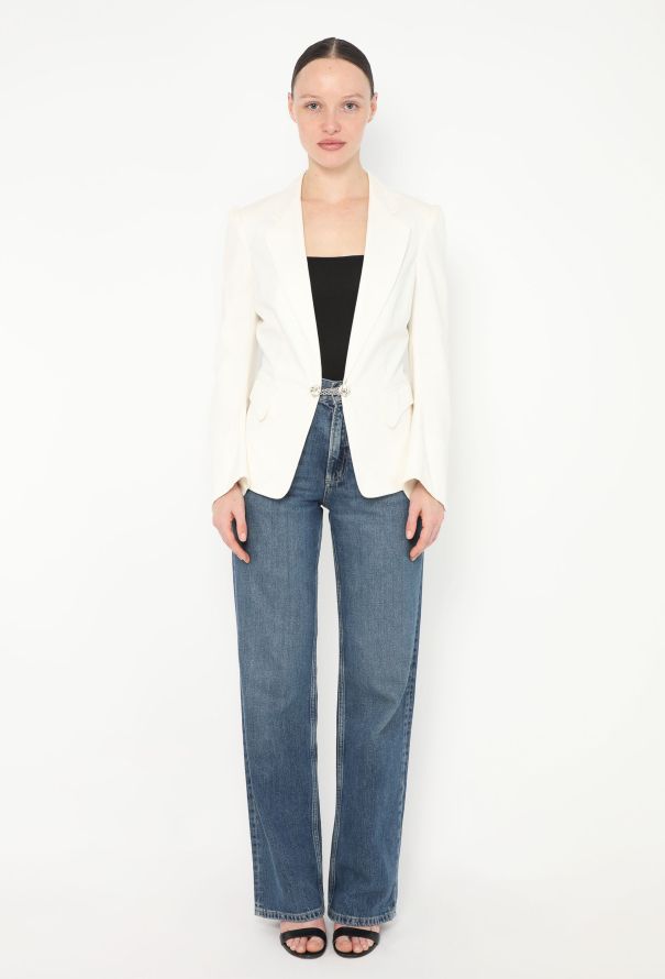 Balenciaga S/S 2006 Embossed Tailored Blazer - 3 Balenciaga S/S 2006 Embossed Tailored Blazer - 3