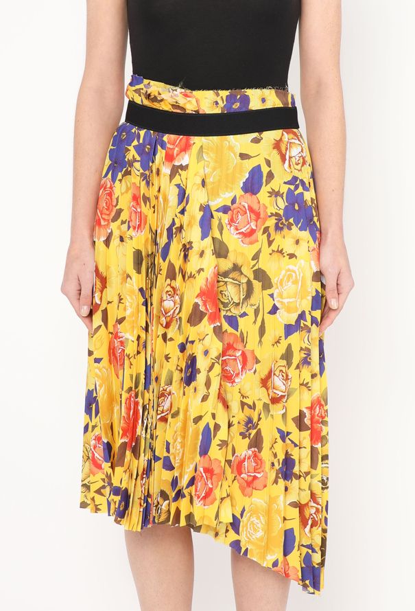 Balenciaga F/W 2018 Pleated Floral Skirt - 4