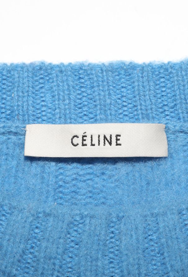 Céline Panel Ribbed Wool Sweater - 4