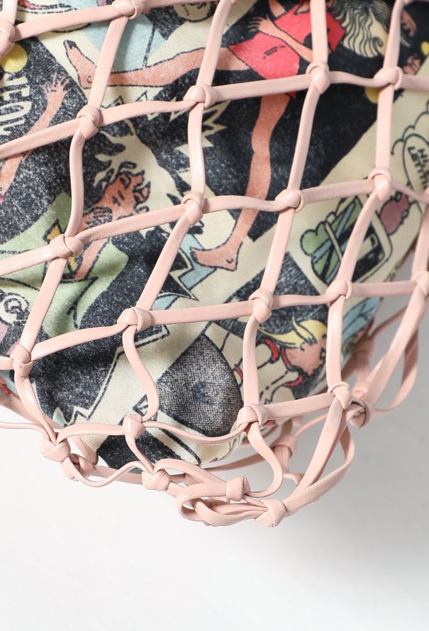 Woven Leather & Comic Tote Bag | Authentic & Vintage | ReSee