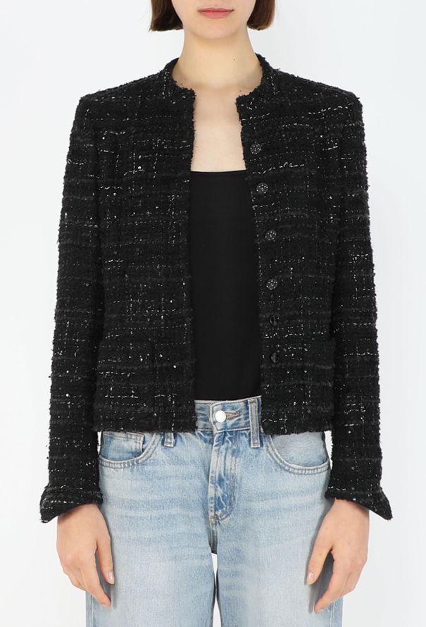 Chanel Iridescent Bouclé Tweed Jacket - 4