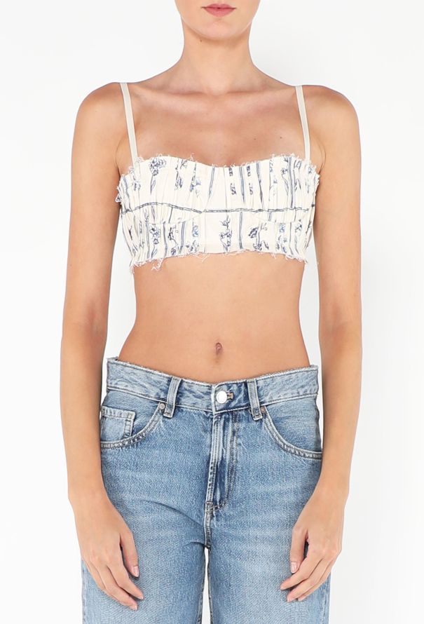 Khaite 2020 Indira Floral Bralette Top - 1