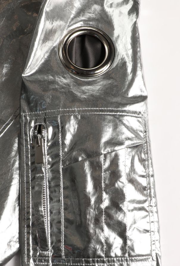 Paco Rabanne 2018 Metallic Bomber Jacket - 8