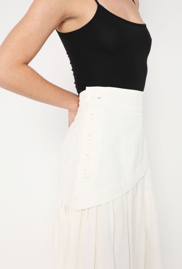 Celine Vintage linen skirt セリーヌ スカート リネン CELINE ミニスカート レディース